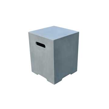 Square Tank Cover - Grey - Smooth Finish