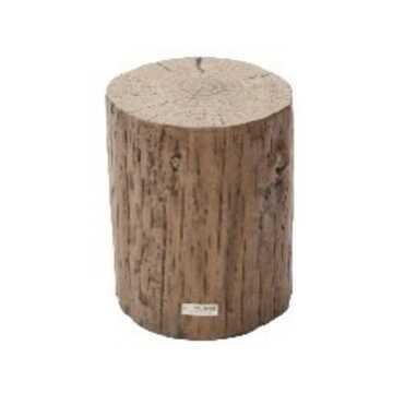 Daintree Concrete Side Table - Red Wood