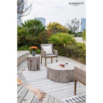 Daintree Concrete Side Table - Drift Wood