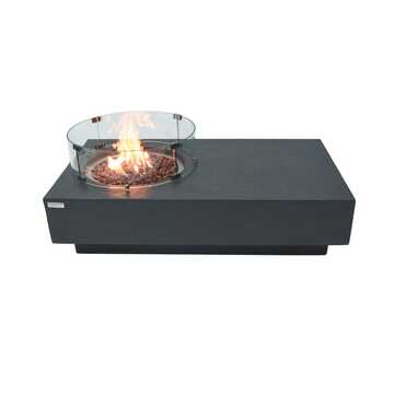 Metropolis Fire Table - Dark Gray