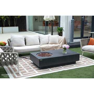 Metropolis Fire Table - Dark Gray