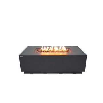 Andes Fire Table - Dark Gray - Liquid Propane