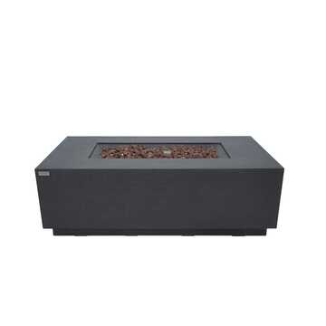 Andes Fire Table - Dark Gray - Liquid Propane