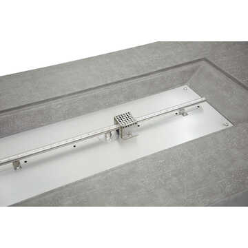 Andes Fire Table - Light Gray - Liquid Propane