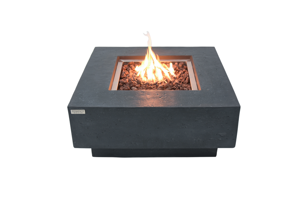 Elementi - Manhattan Fire Table - Dark Gray - Liquid Propane