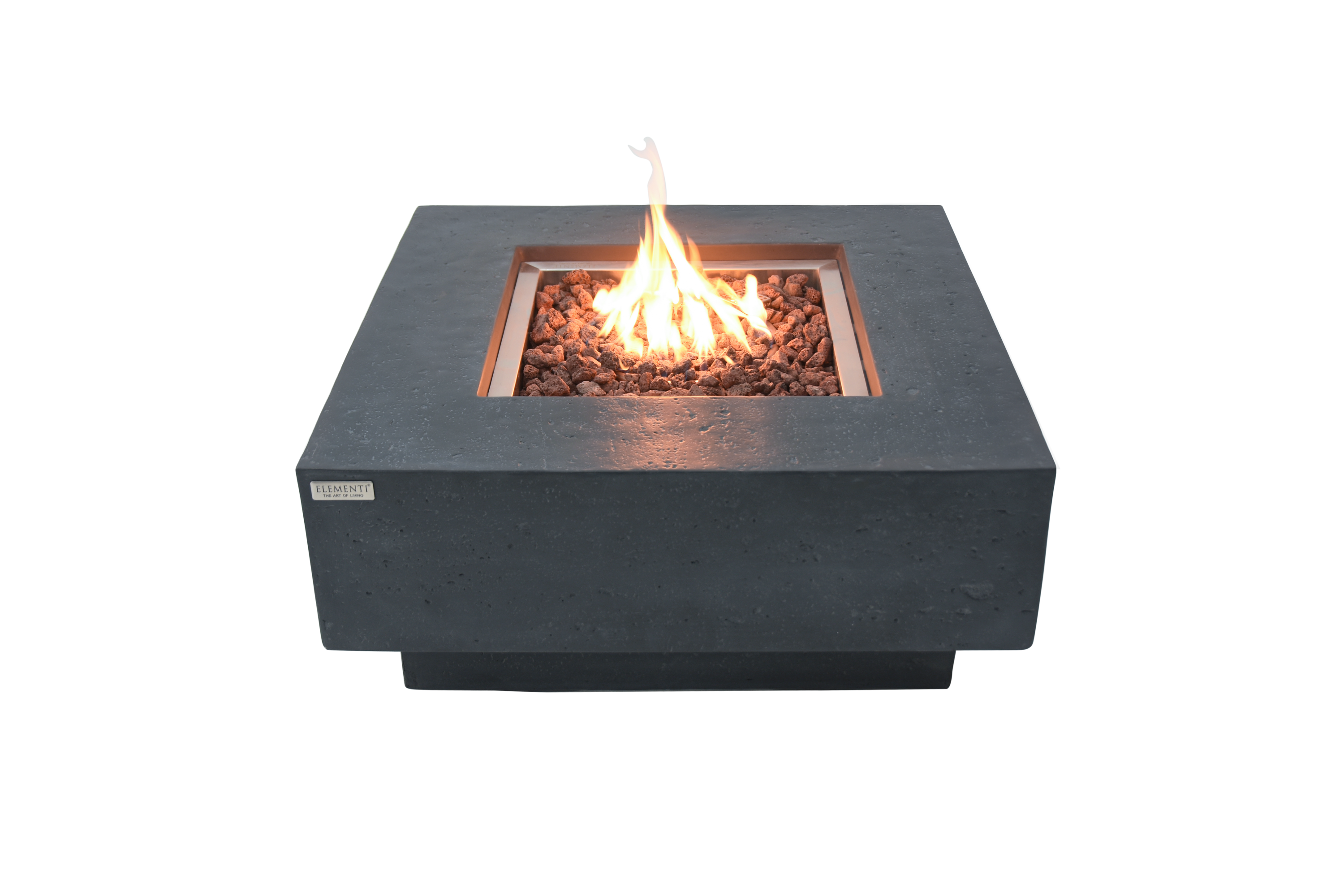 Elementi - Manhattan Fire Table - Dark Gray - Liquid Propane
