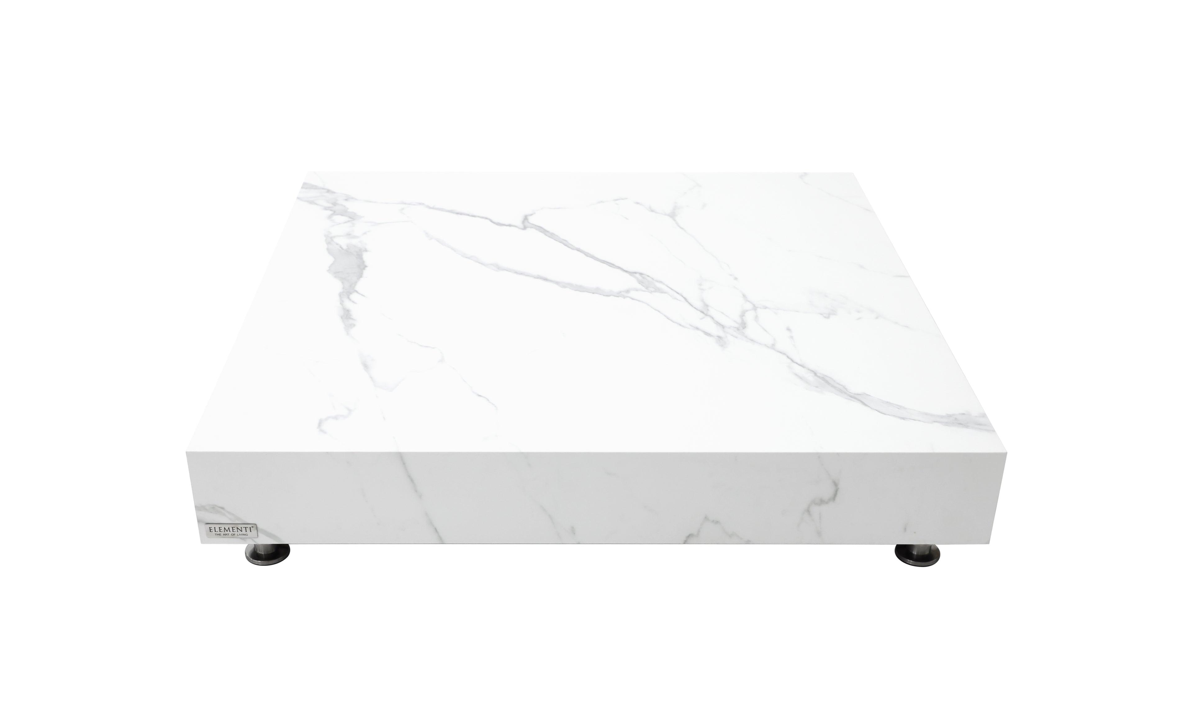 Elementi Home - Bianco Coffee Table - Large Square - White