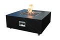 Elementi Plus - Sofia Porcelain Fire Table - Black Square - Liquid Propane