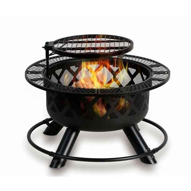 Shinerich - 24” Fire Pit with Grill