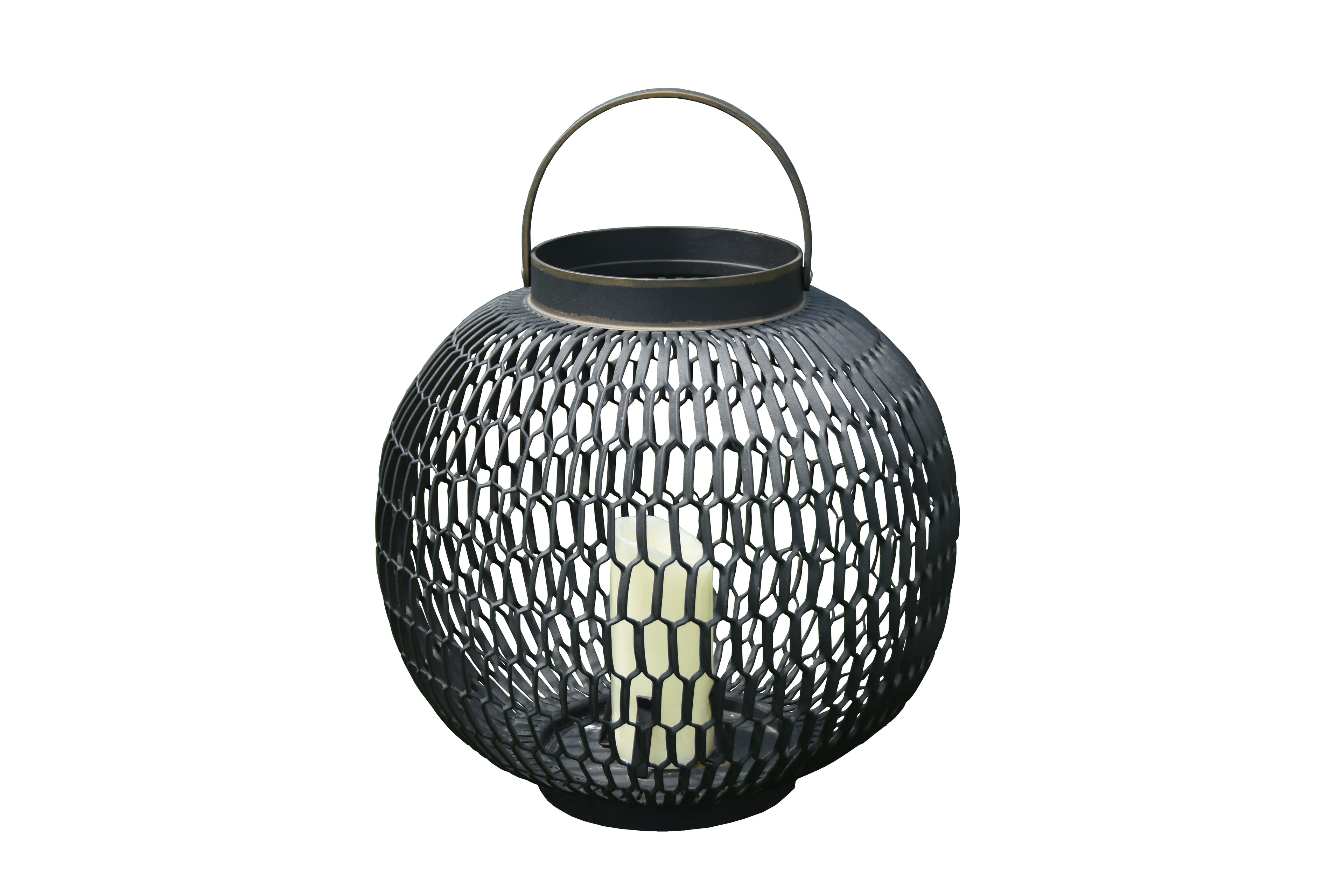 Elementi -- Lantern with Handle - Round