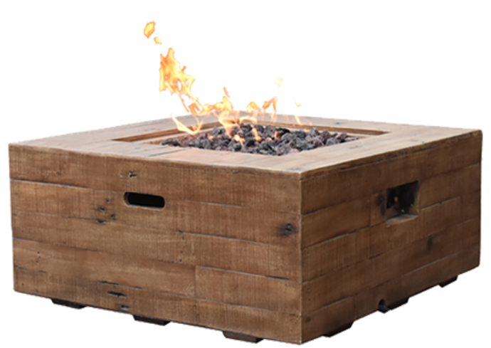 Modeno - Wilton Fire Table Redwood - Liquid Propane
