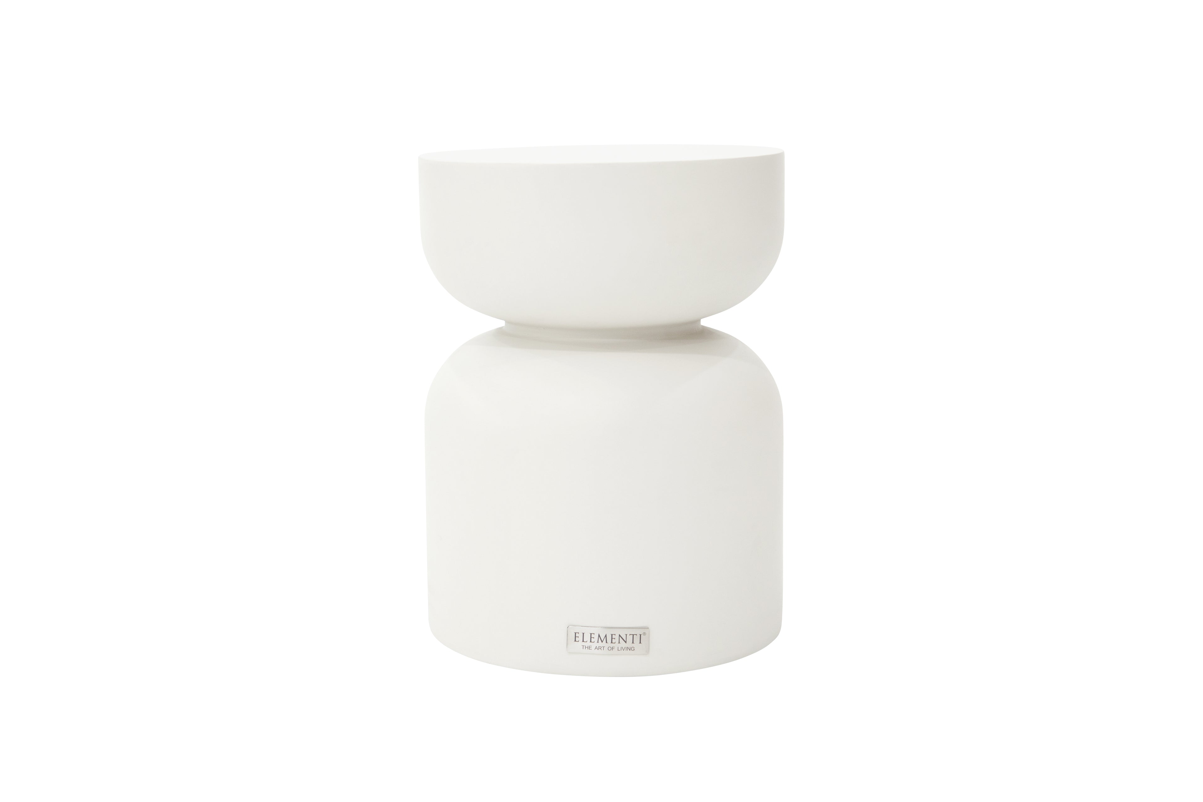 Elementi Home - Chronos Side Table Small - Cream White