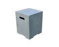 Elementi - Square Tank Cover - Smooth Finish - Light Gray - Elementi Fires
