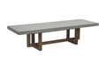 Elementi Home - Malaga Dining Table Rectangle Large - Textured - Ligh Gray