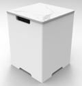 Elementi Plus - Tank Cover - Porcelain Top - White - Elementi Fires