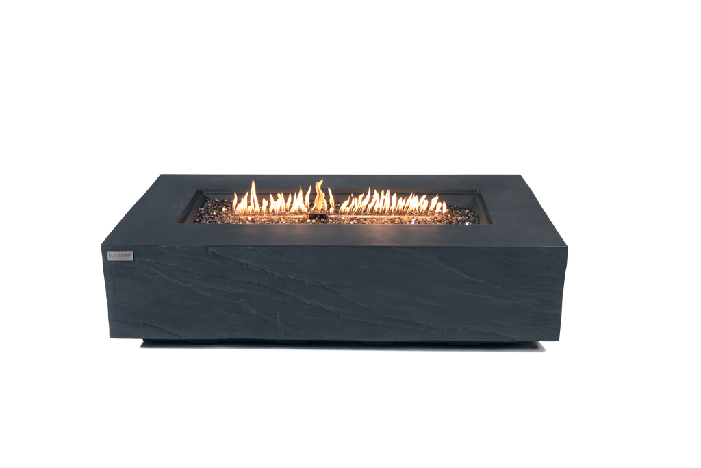 Elementi Plus - Cape Town Fire Table - Slate Black Rectangle - Natural Gas