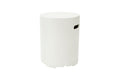 Elementi - Round Tank Cover - Smooth Finish - Cream White - Elementi Fires