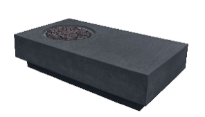 Elementi - Metropolis Fire Table - Dark Gray - Liquid Propane