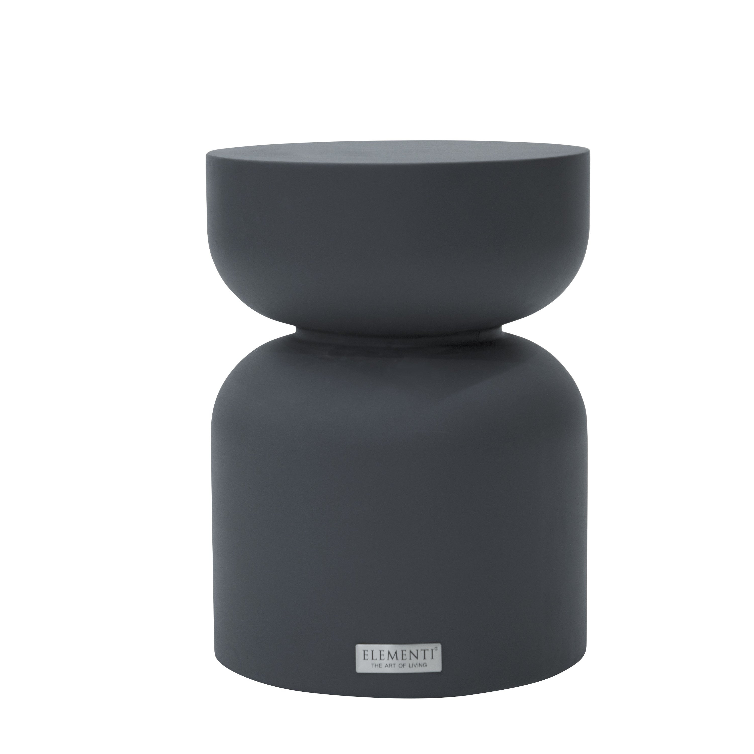 Elementi Home - Chronos Side Table Small - Slate Black