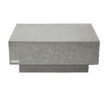 Elementi Home - Tevere Concrete Coffee Table Rectangle Medium- Space Gray