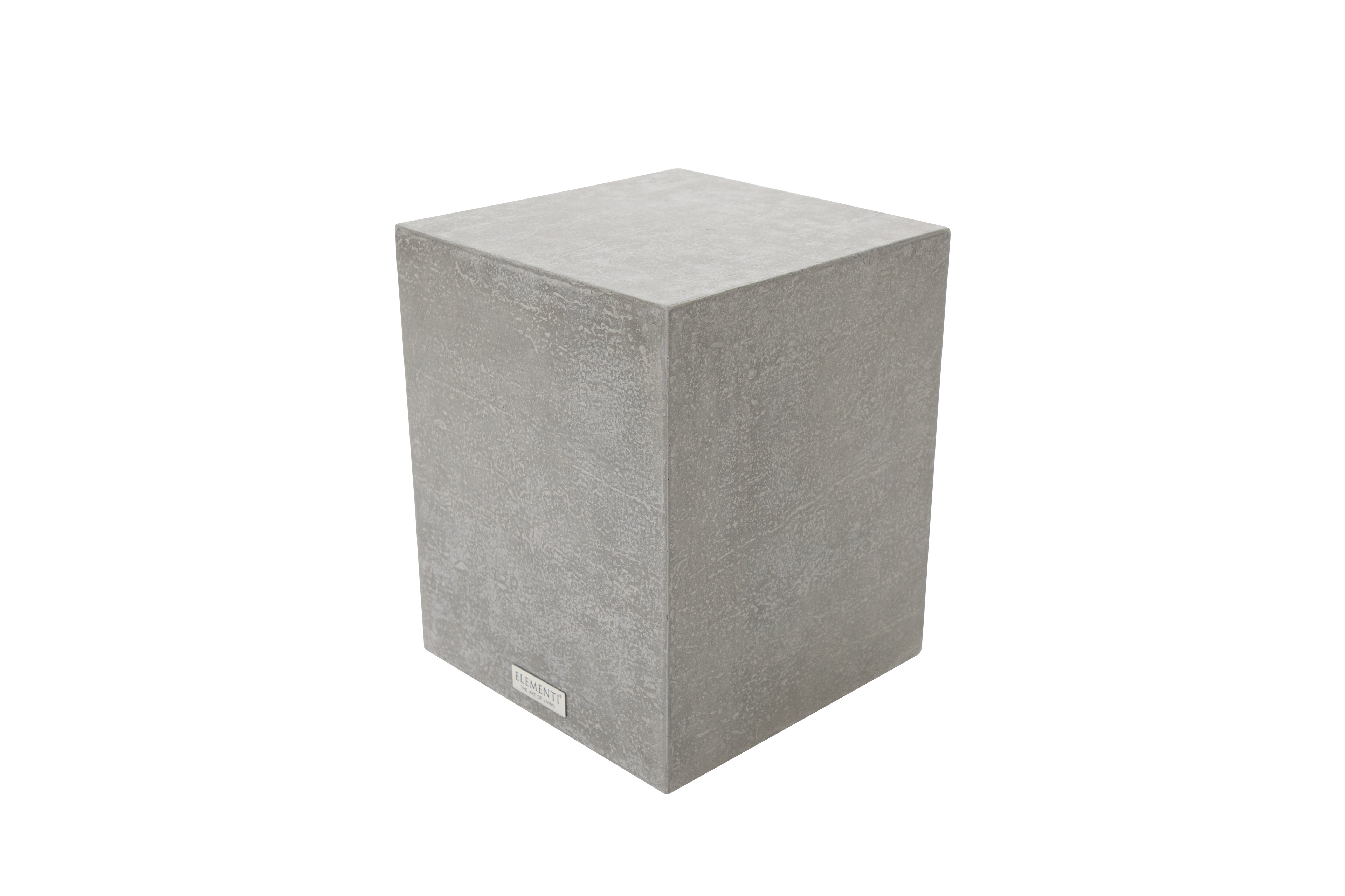 Elementi Home - Tevere Concrete Side Table Small- Space Gray