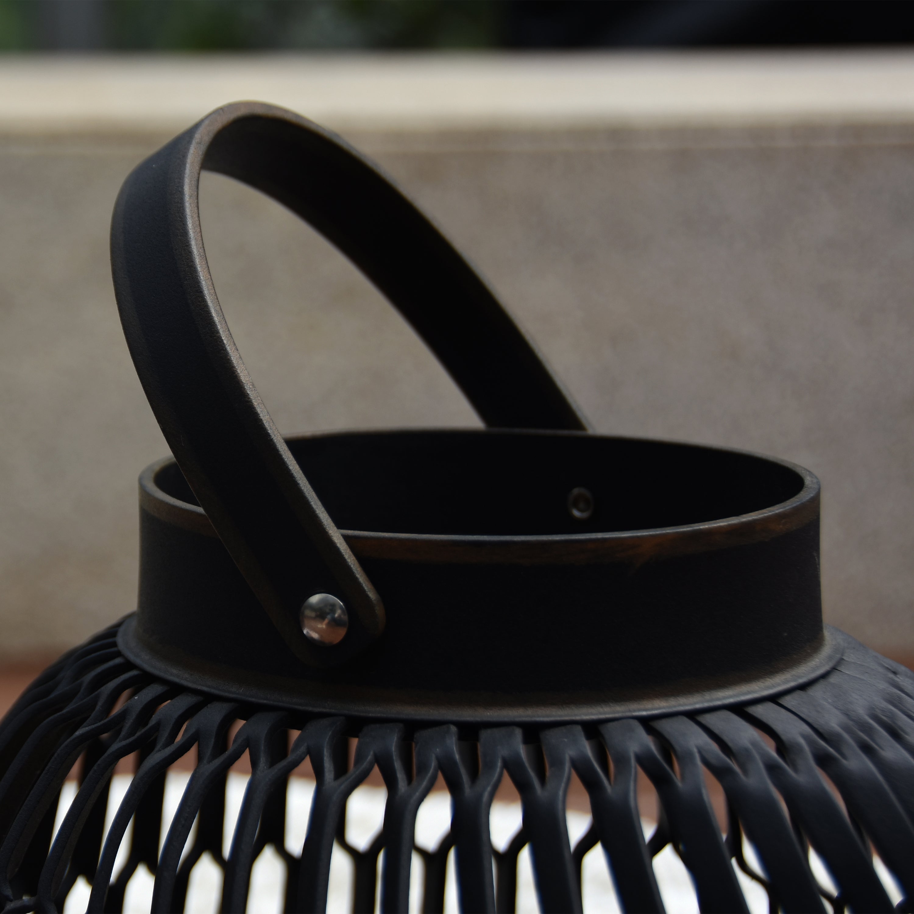 Elementi -- Lantern with Handle - Oblong