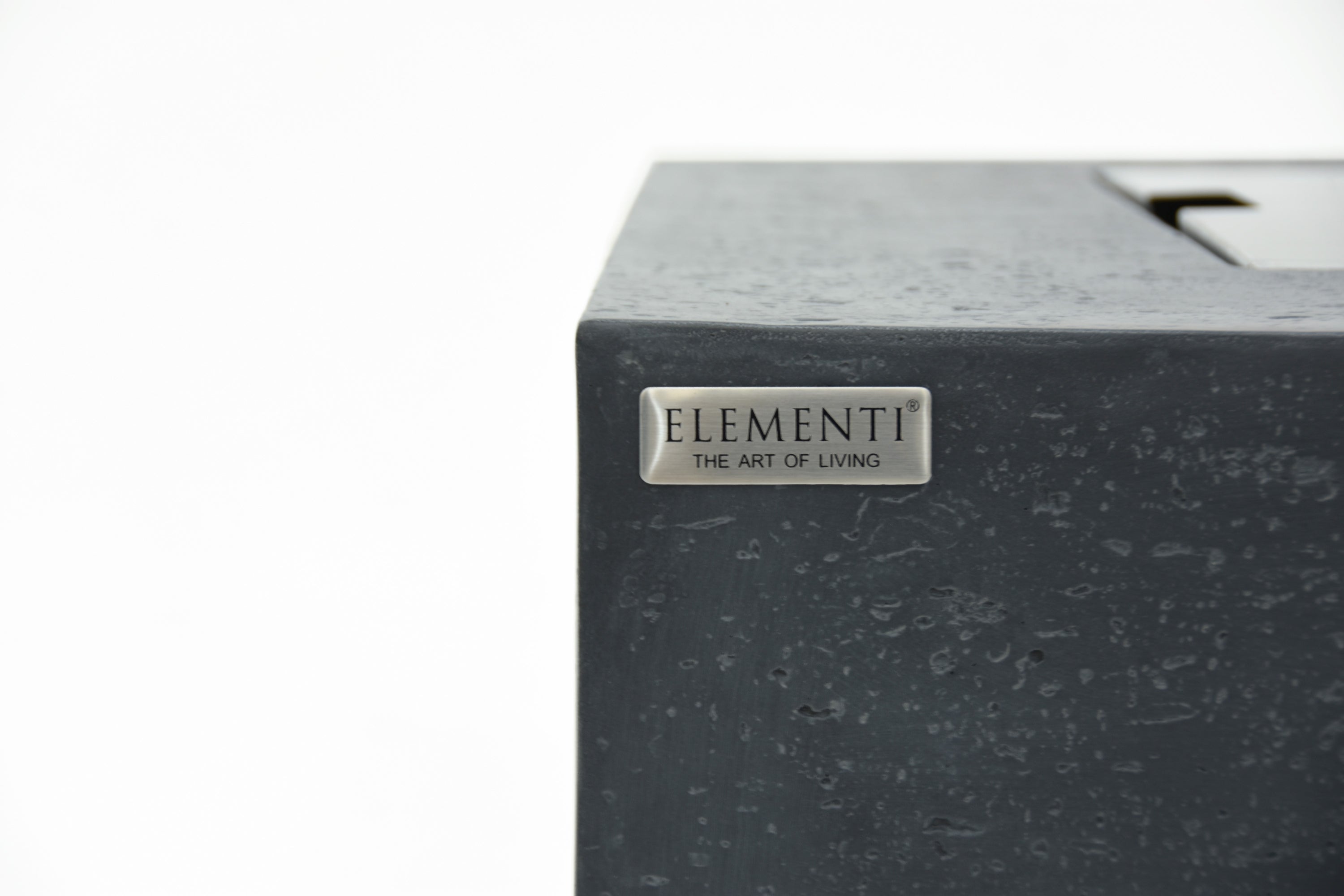 Elementi - Manhattan Fire Table - Dark Gray - Natural Gas