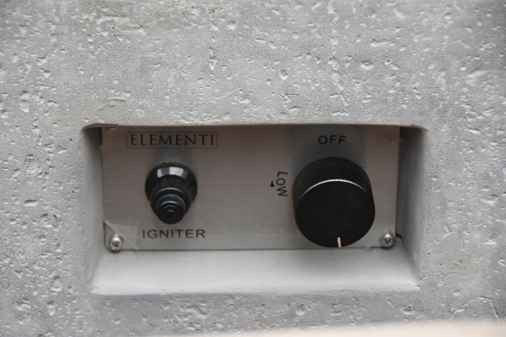 Elementi - Table à feu Metropolis - Gris clair - Gaz naturel 