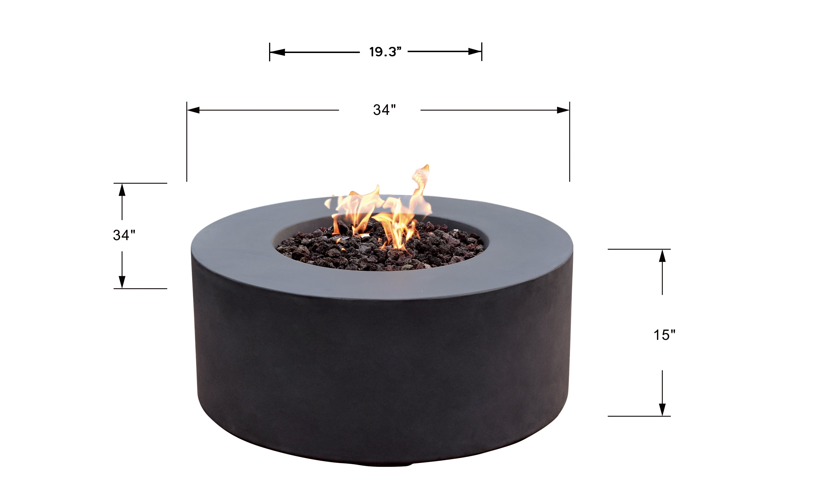 Modeno - Venice Fire Table - Natural Gas
