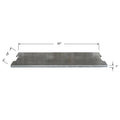 Elementi - Couvercle en acier inoxydable - Rectangulaire 42" x 12" (ONF01-442D) 