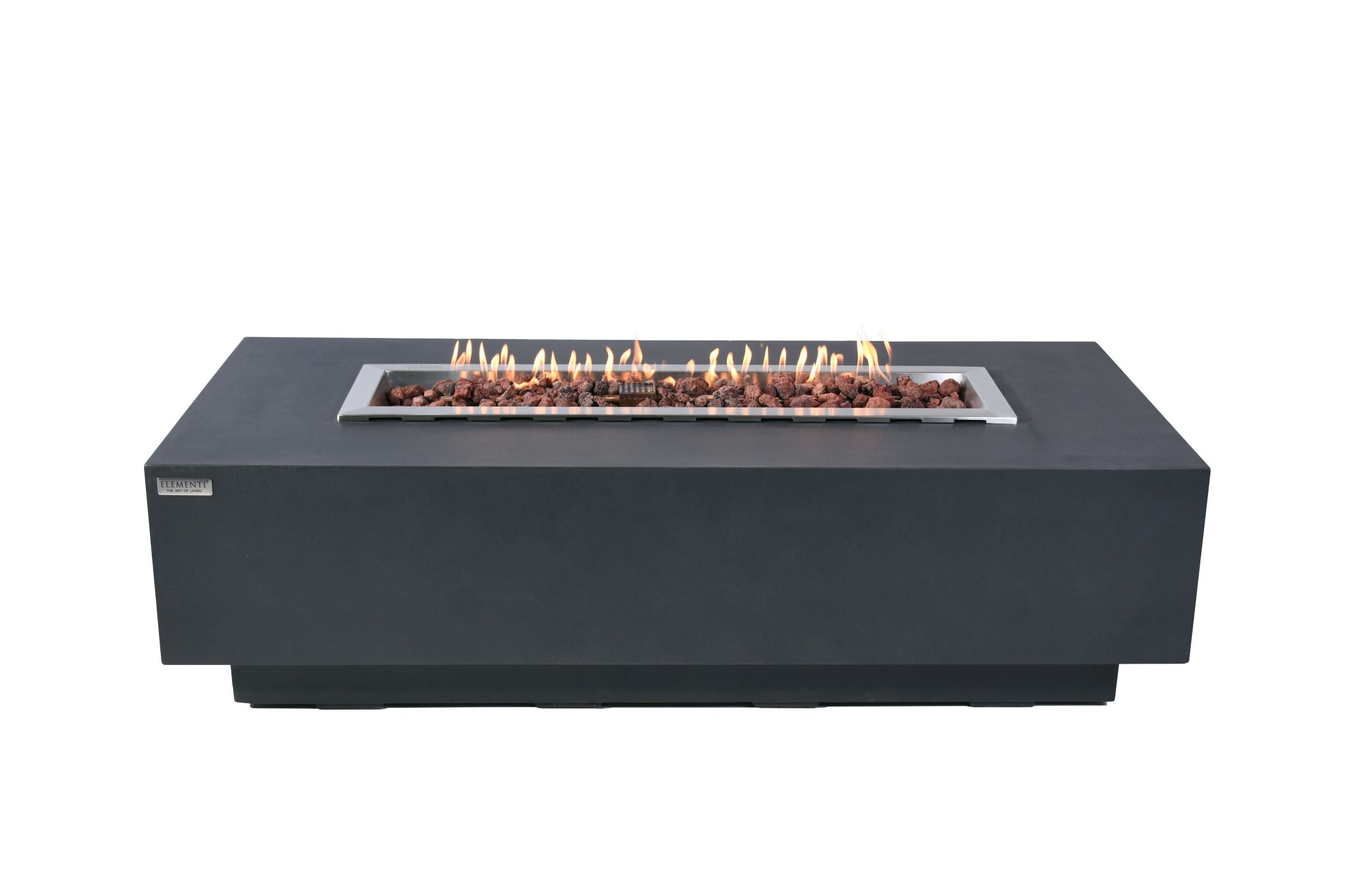 Elementi - Granville Fire Table - Dark Gray - Liquid Propane