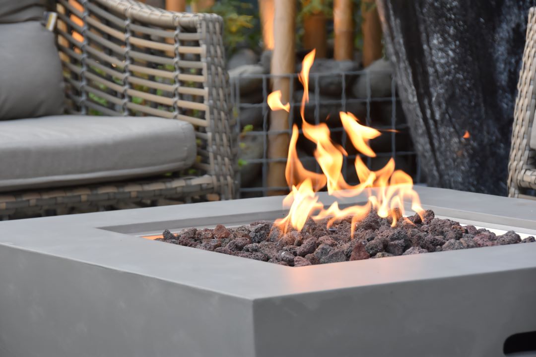 Modeno - Westport Fire Table - Light Gray - Natural Gas