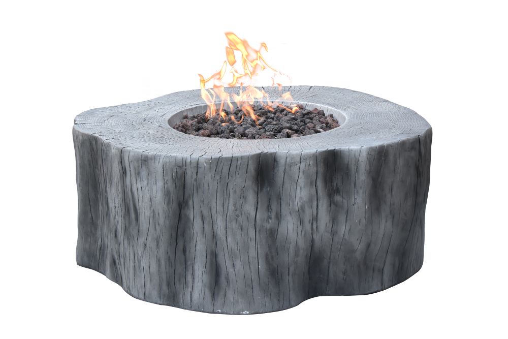 Elementi - Manchester Fire Table - Classic Gray - Natural Gas