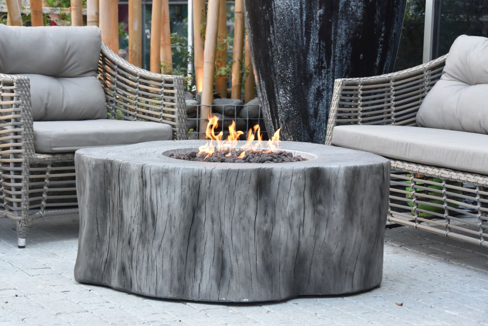 Elementi - Manchester Fire Table - Classic Gray - Natural Gas