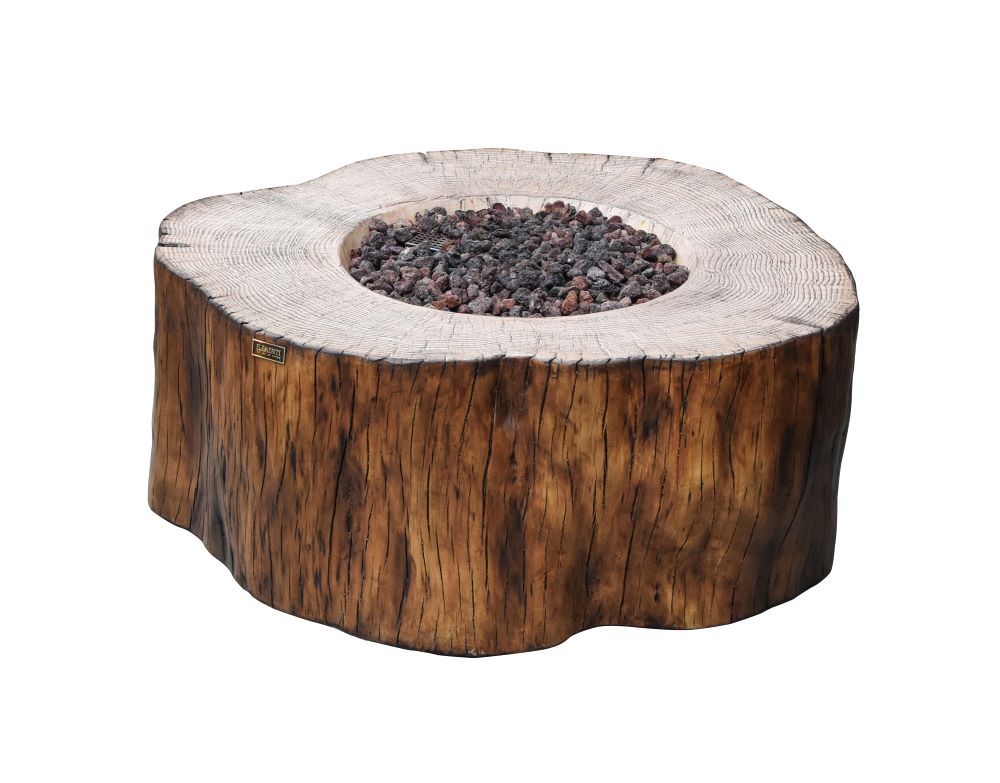 Elementi - Manchester Fire Table - Redwood - Liquid Propane