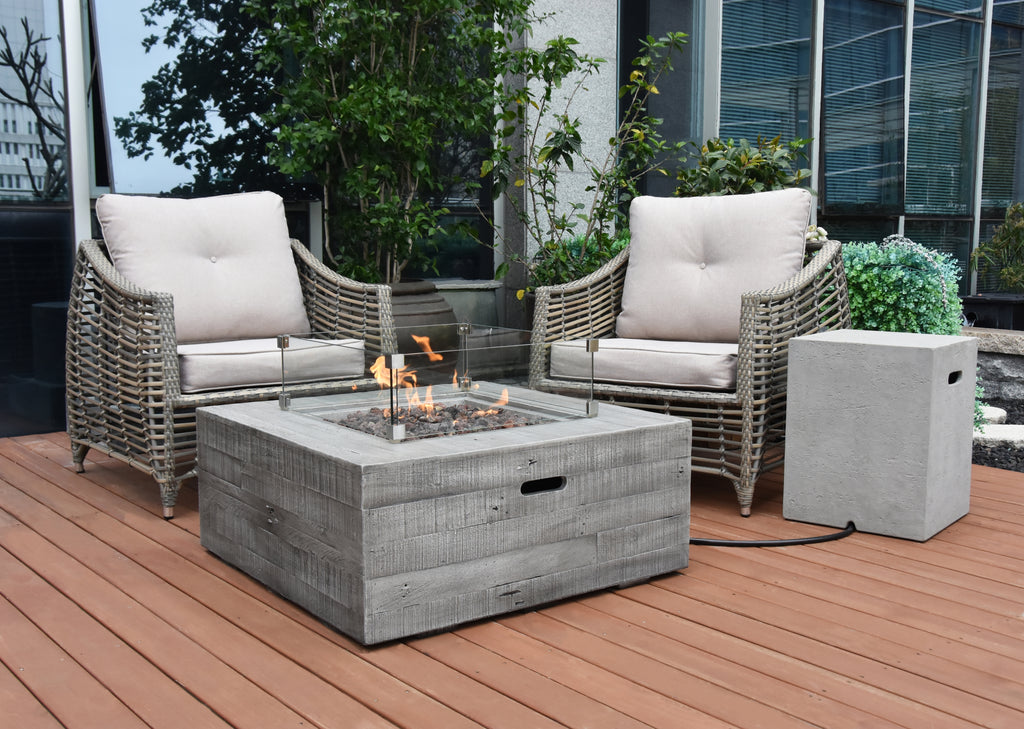 Modeno - Wilton Fire Table Classic Gray - Natural Gas
