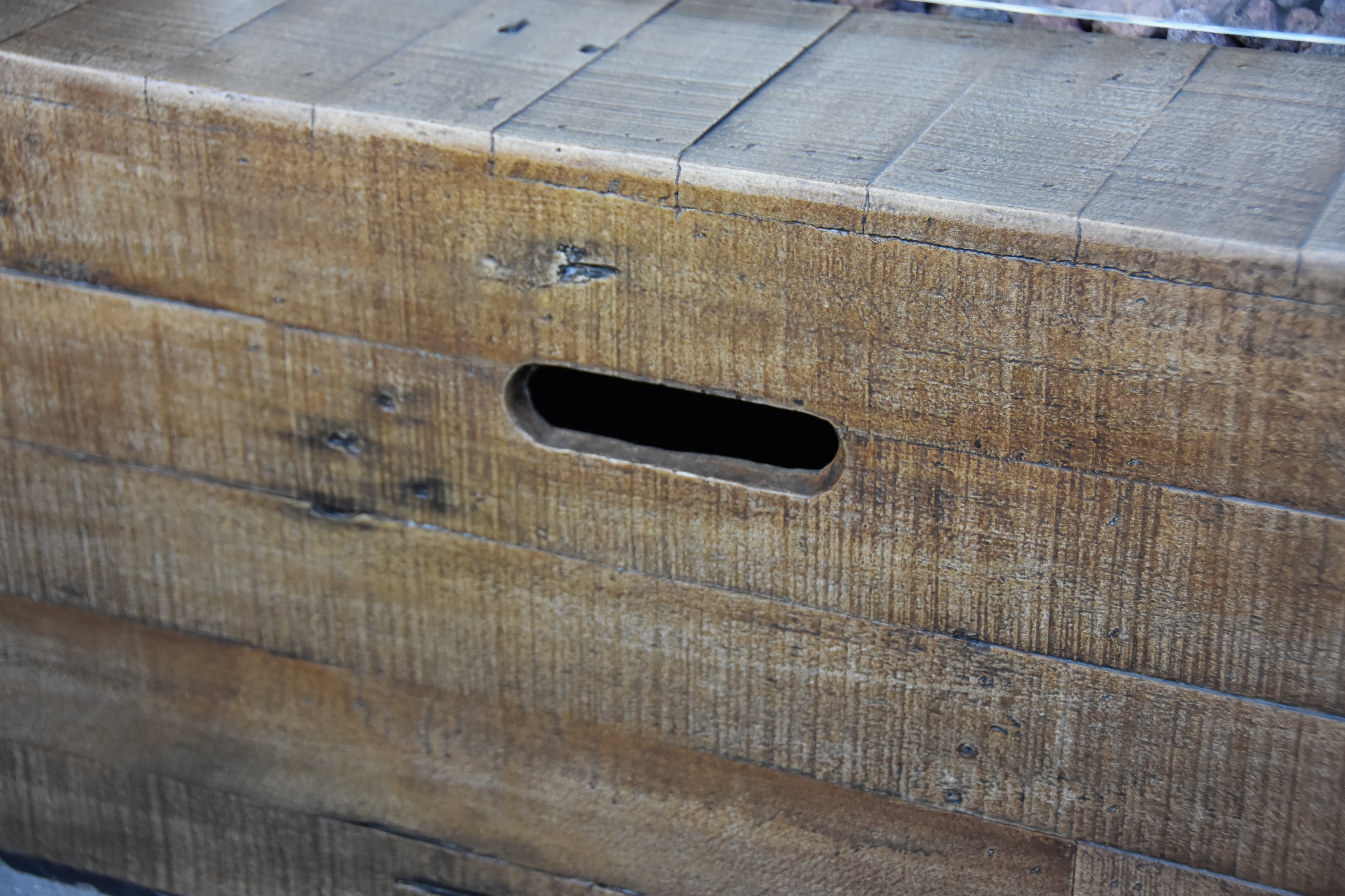 Modeno - Wilton Fire Table Redwood - Liquid Propane