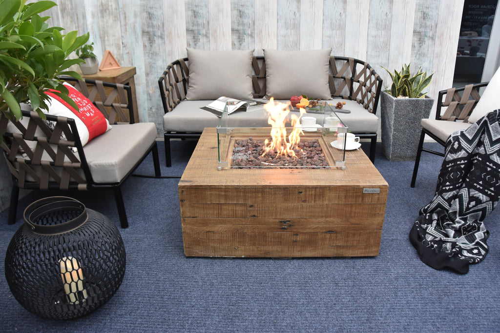 Modeno - Wilton Fire Table Redwood - Natural Gas
