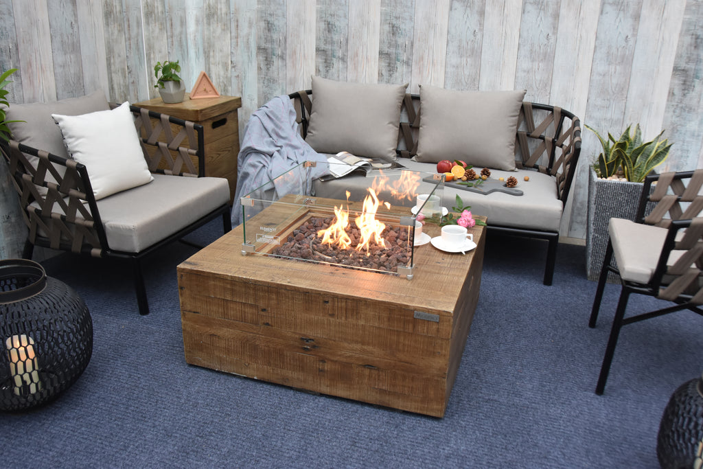 Modeno - Wilton Fire Table Redwood - Natural Gas