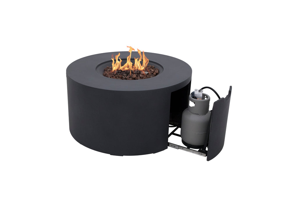 Elementi - Pacaya Fire Table - Dark Gray - Liquid Propane