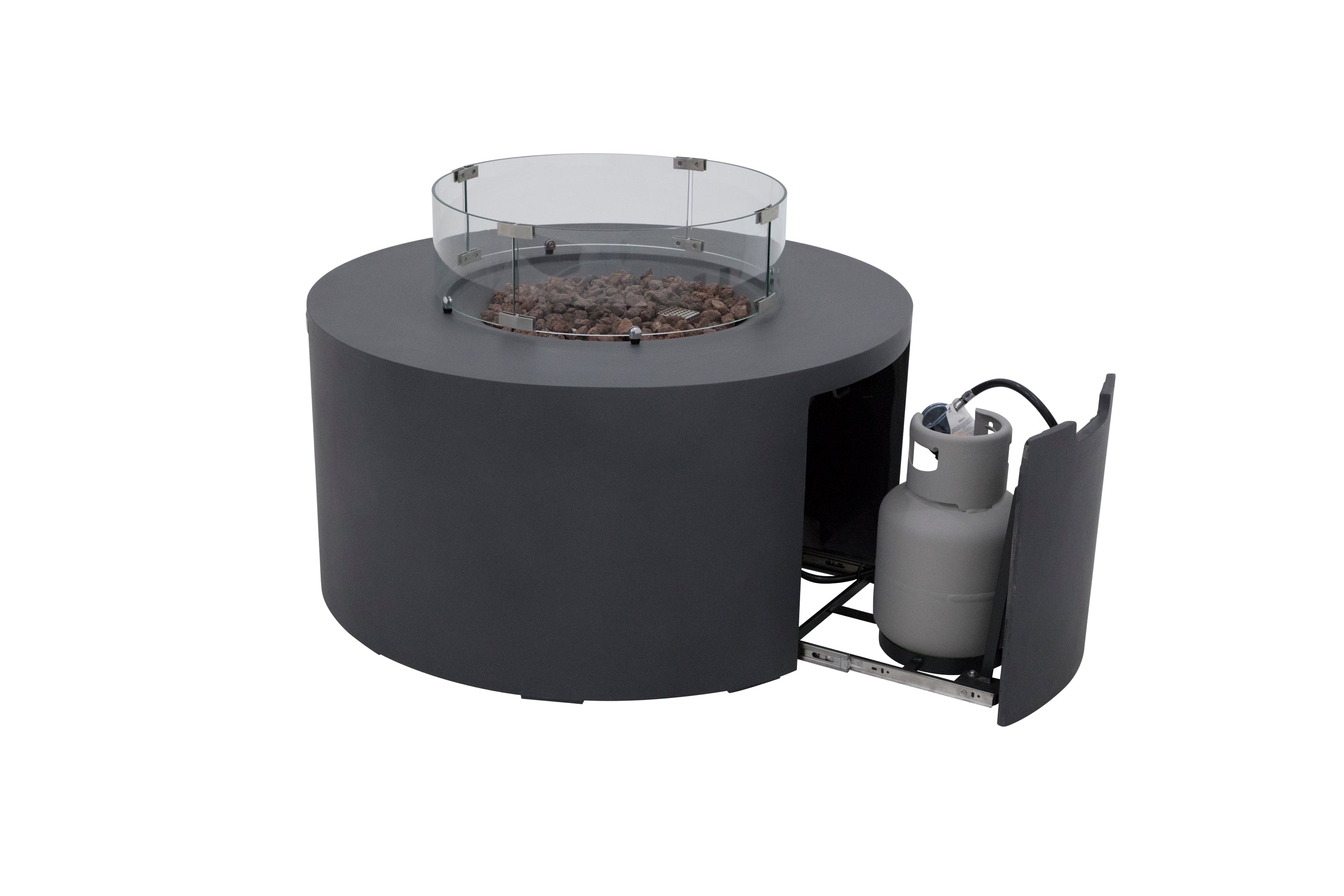 Elementi - Pacaya Fire Table - Dark Gray - Liquid Propane