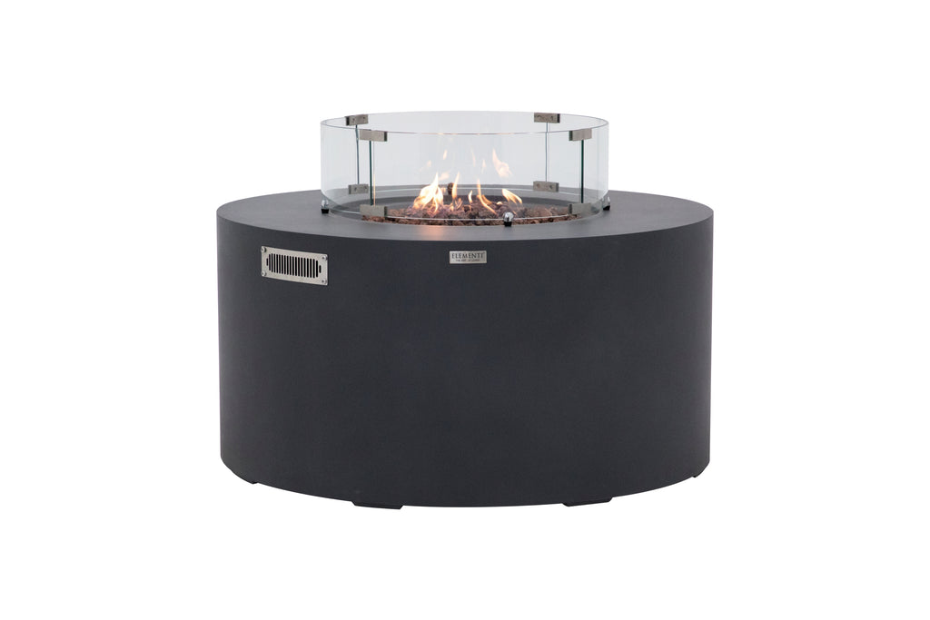 Elementi - Pacaya Fire Table - Dark Gray - Liquid Propane