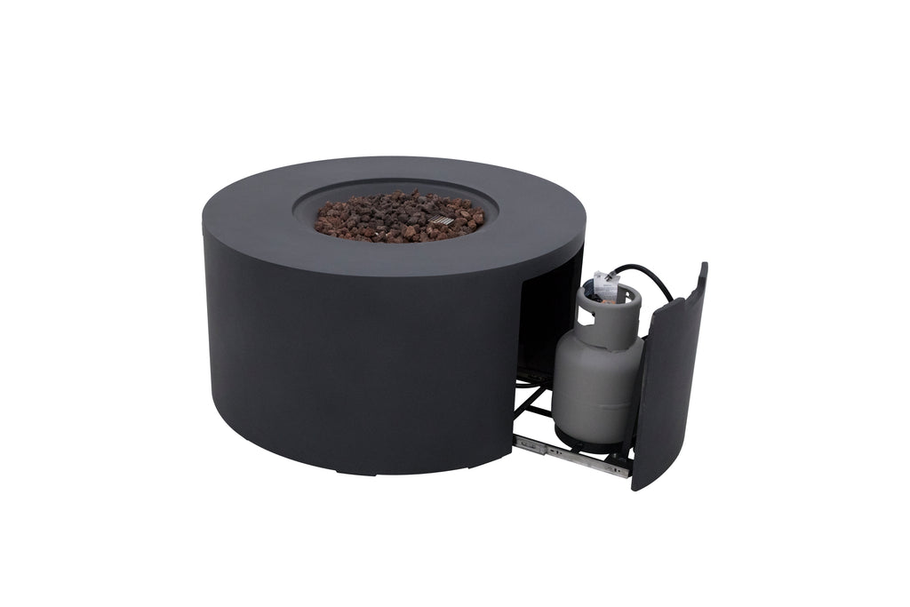 Elementi - Pacaya Fire Table - Dark Gray - Liquid Propane