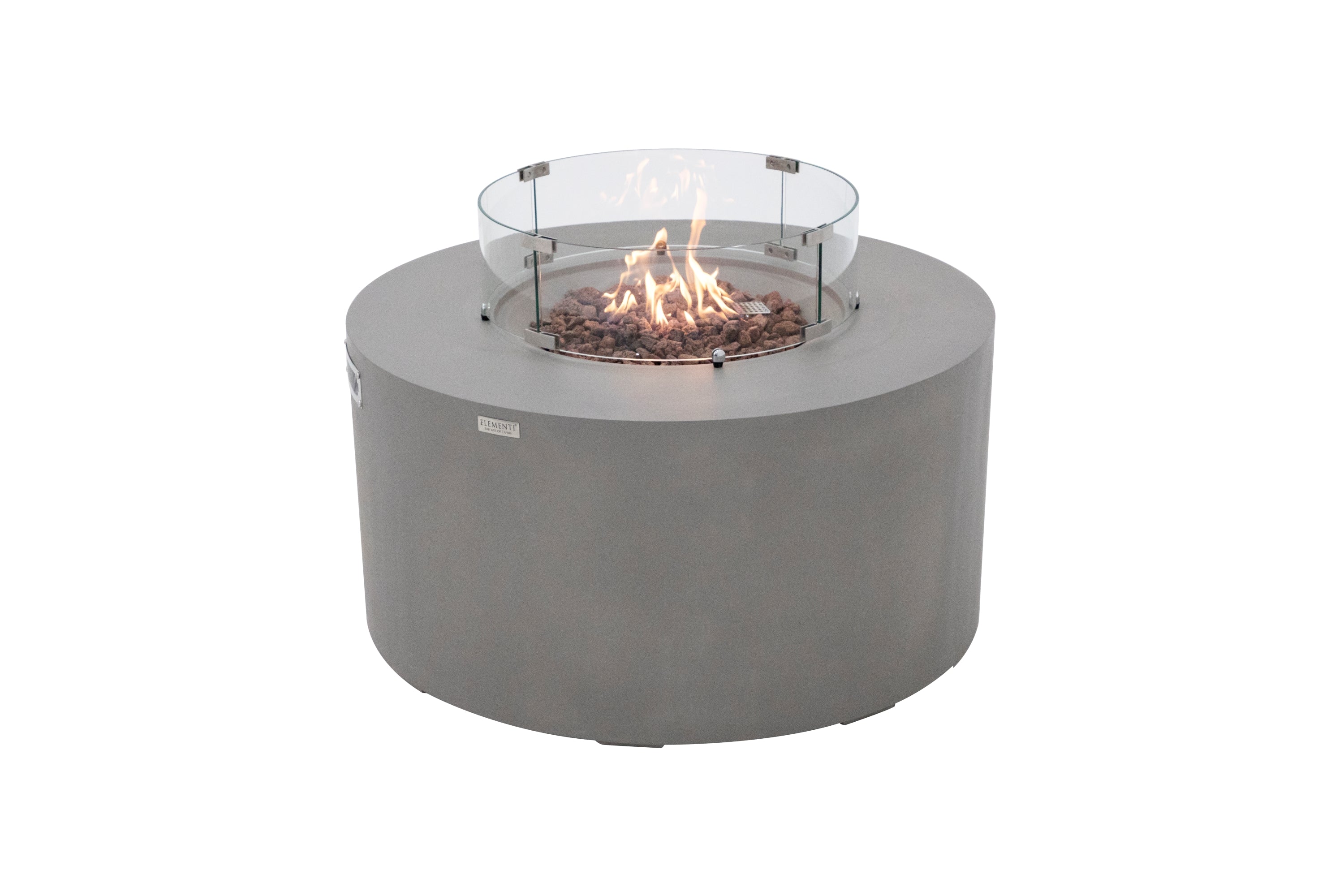 Elementi - Pacaya Fire Table - Light Gray - Liquid Propane