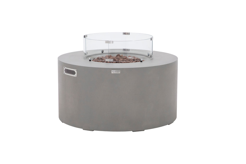Elementi - Pacaya Fire Table - Light Gray - Liquid Propane