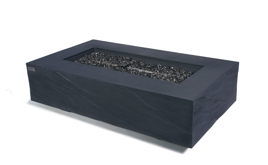 Elementi Plus - Cape Town Fire Table - Slate Black Rectangle - Natural Gas