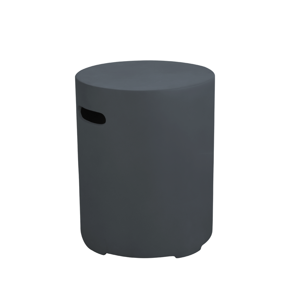 Elementi - Round Tank Cover - Smooth Finish - Dark Gray
