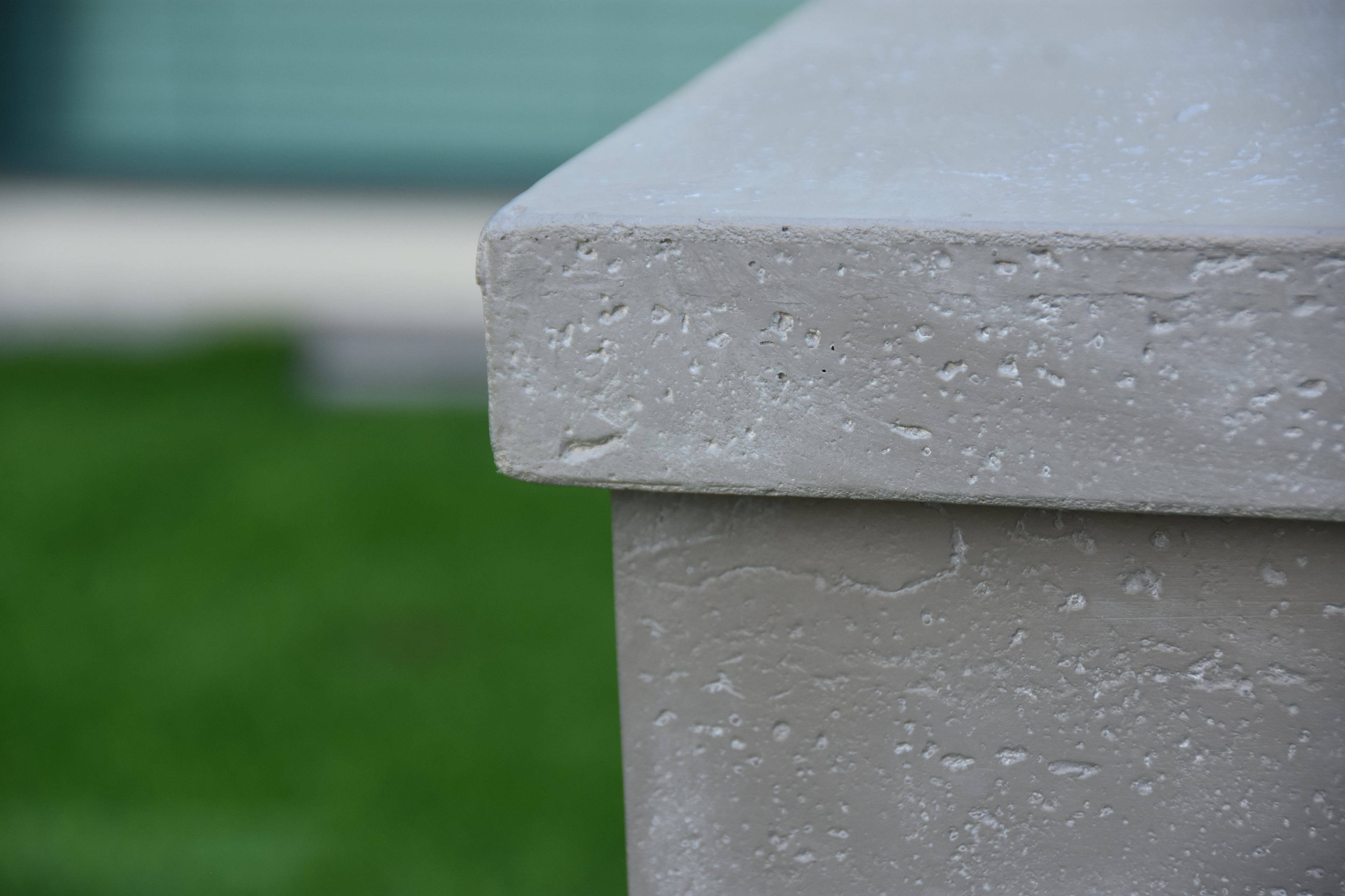Elementi - Couvercle de réservoir carré avec couvercle amovible - Finition texturée - Gris clair 