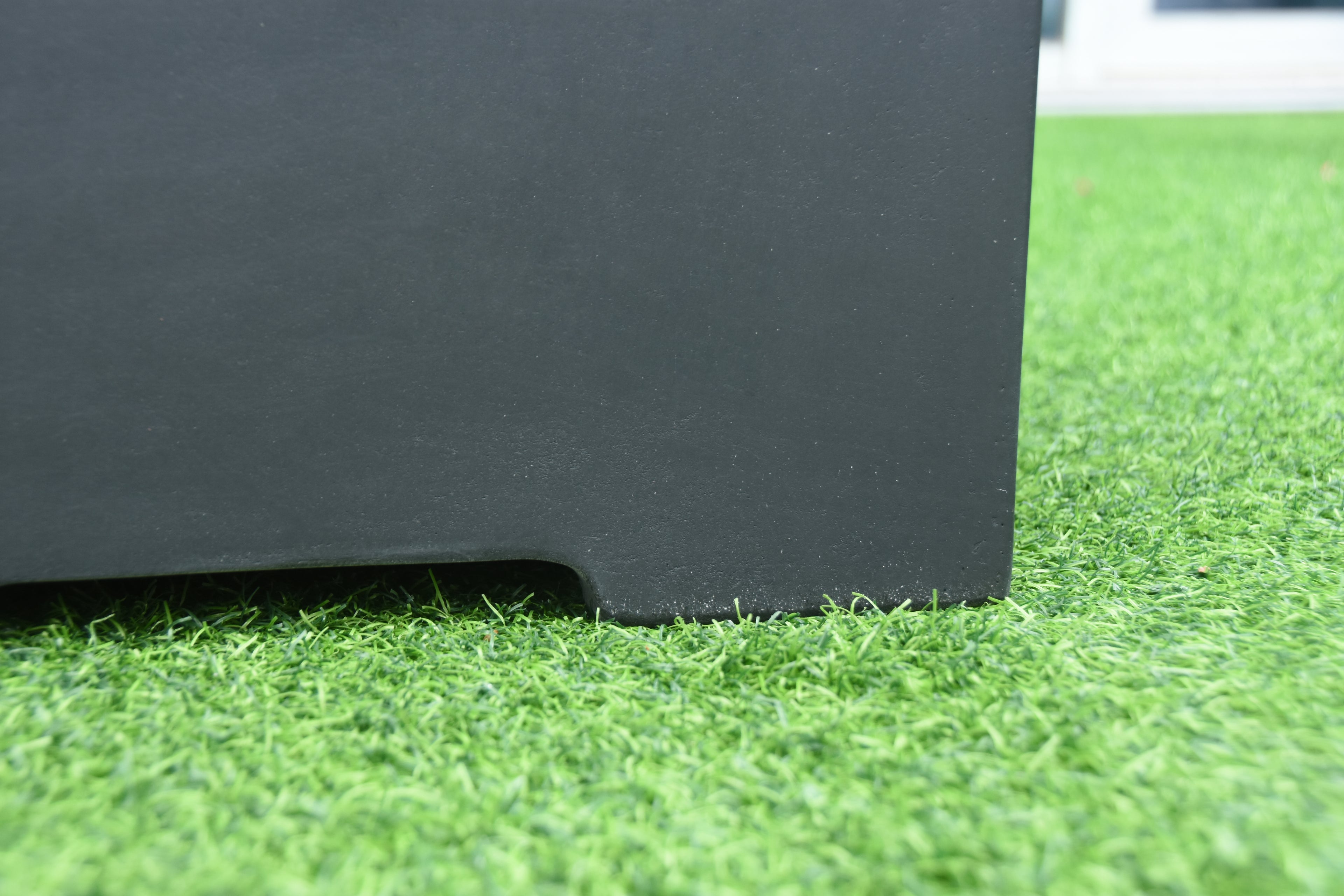 Modeno - Cache-réservoir carré - Finition lisse - Noir 