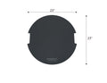 Elementi - Stainless Steel Lid - Round 23.7" Dark Gray (OFG311-DG)